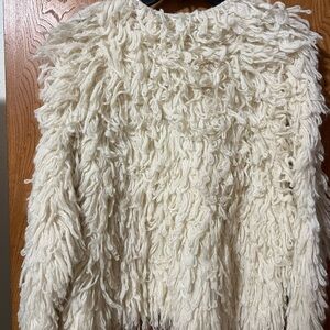 Massimo Dutti Cream Textured Sweater